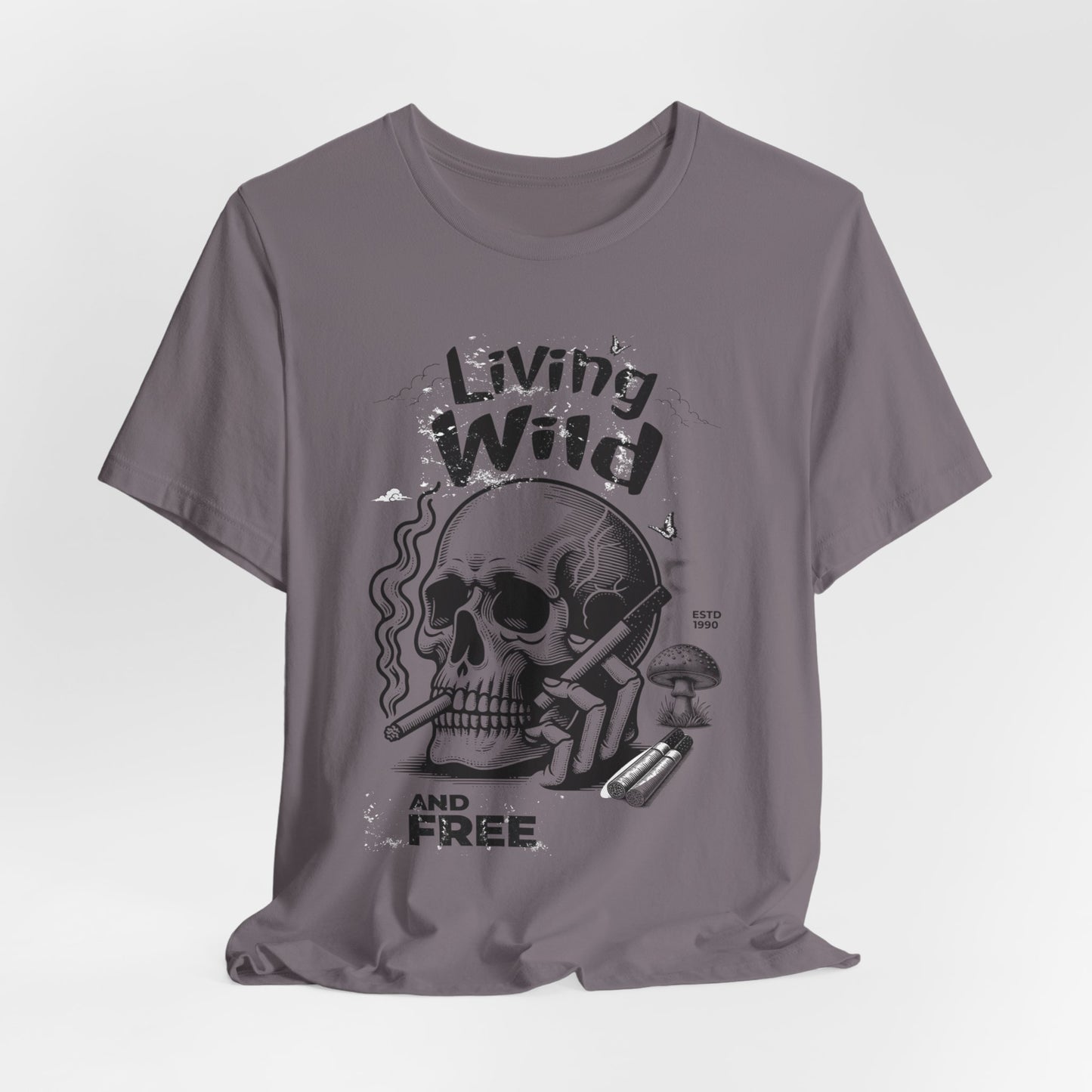 Living Wild and Free Skull T-Shirt