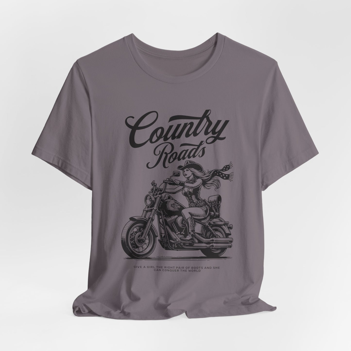 Country Roads Motorcycle T-Shirt