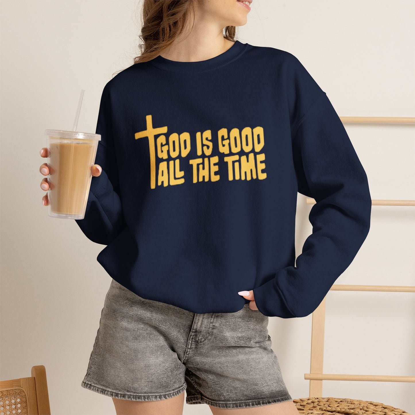 God Is Good All The Time Sweatshirt, Christian Sweatshirts, Christian Gifts, Womens Sweatshirt