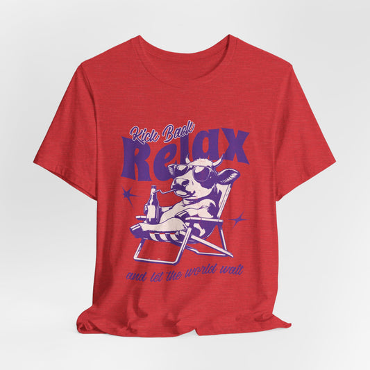 Kick Back Relax Tee (Heather Red)
