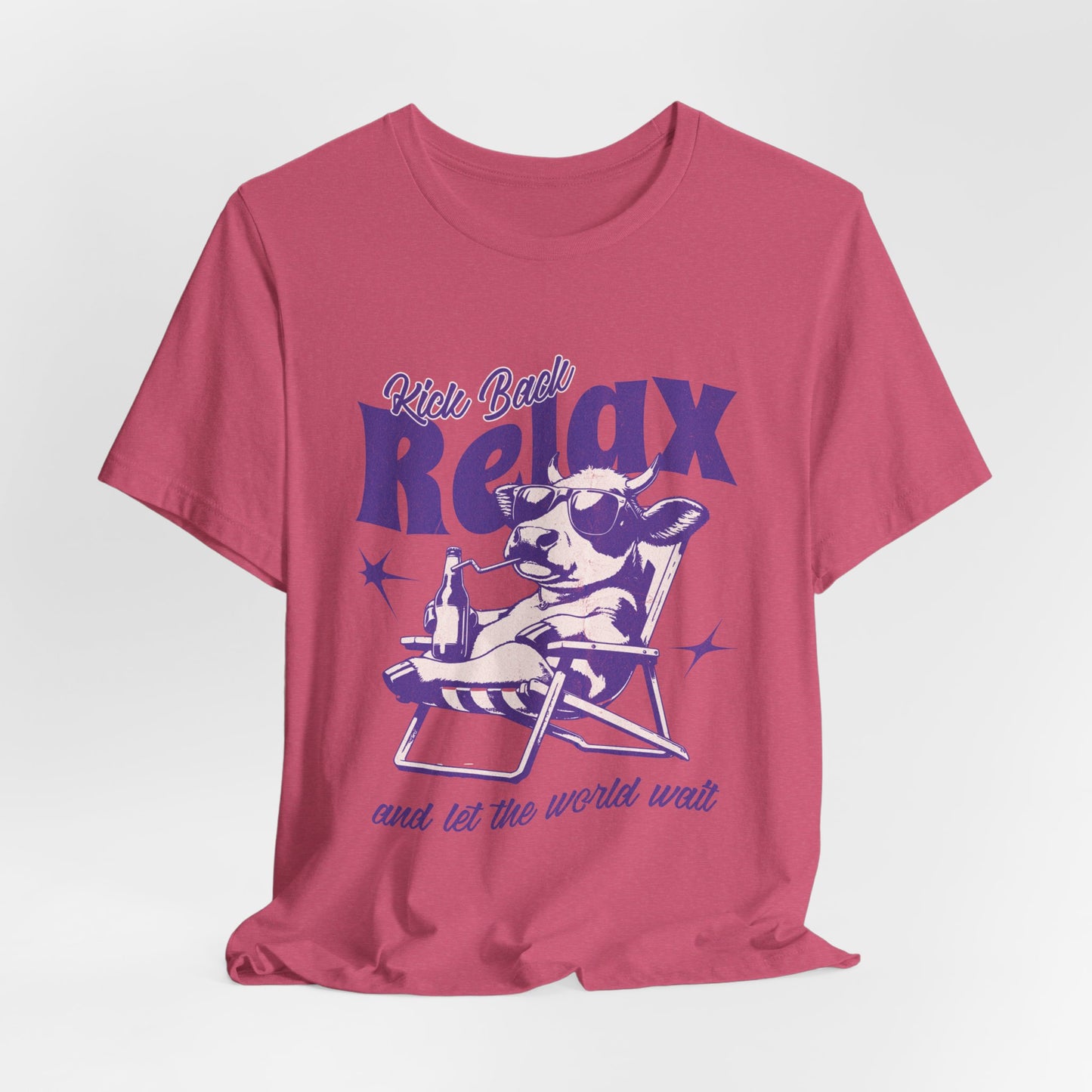 Kick Back Relax Tee (Raspberry)