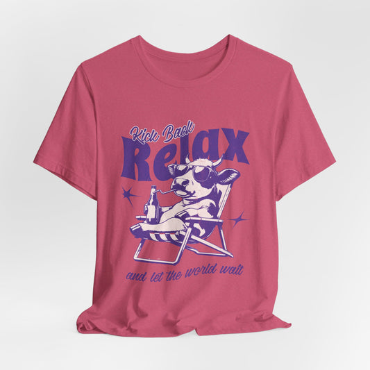 Kick Back Relax Tee (Raspberry)