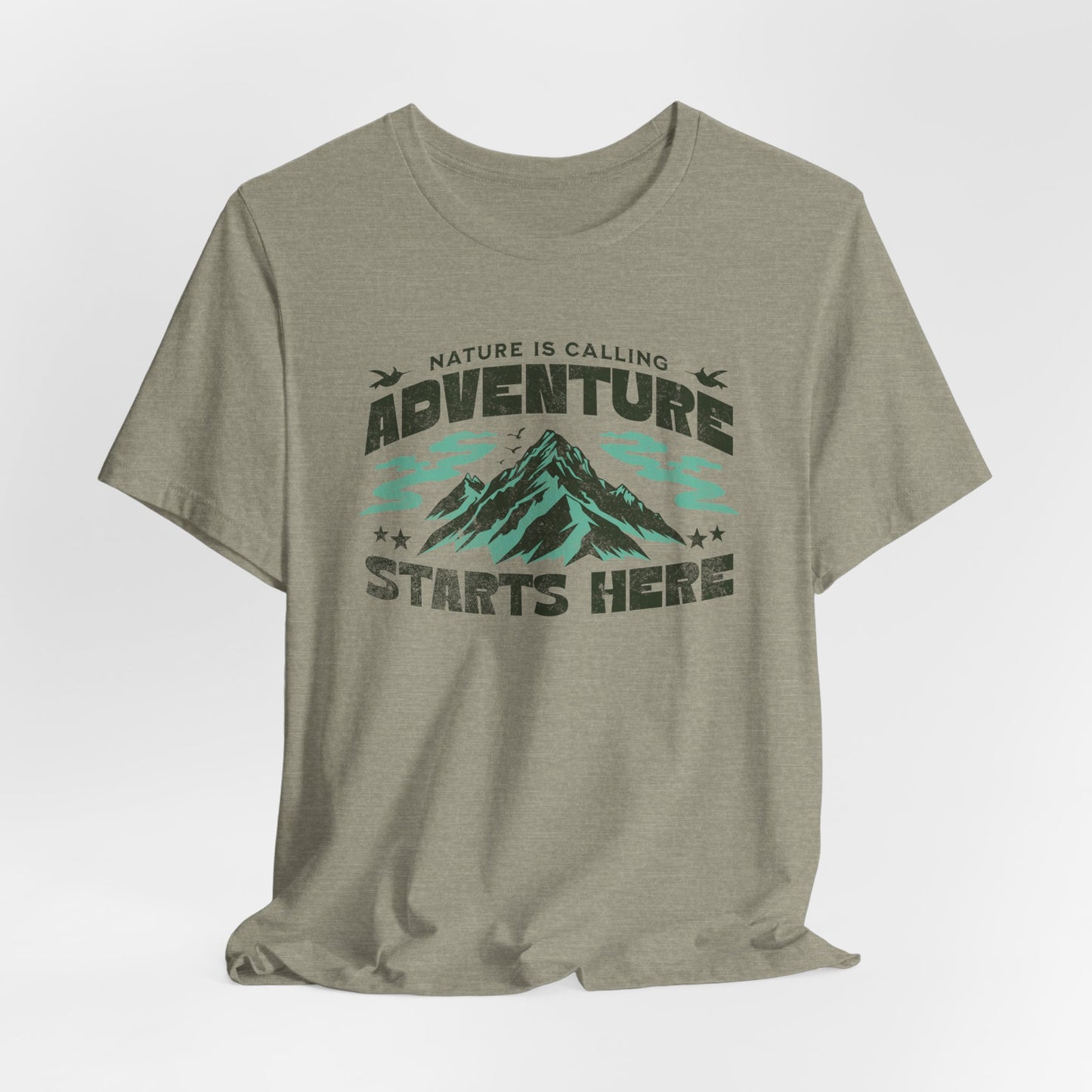 Adventure Starts Here Mountain T‑Shirt