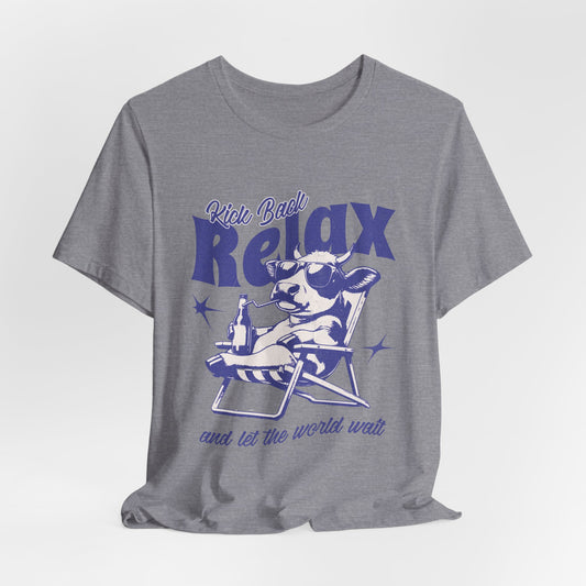 Kick Back Relax Tee (Heather Storm)
