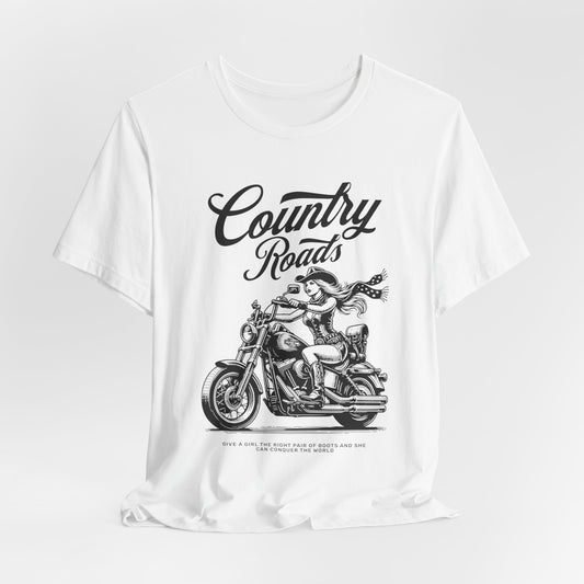 Country Roads Motorcycle T-Shirt
