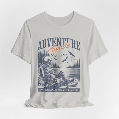 Adventure Awaits Skeleton T-Shirt