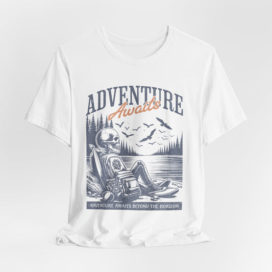 Adventure Awaits Skeleton T-Shirt