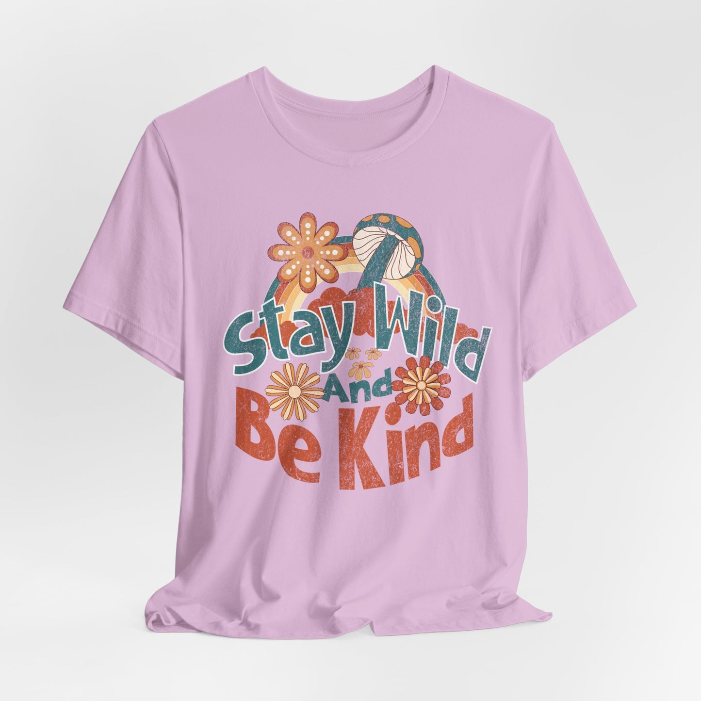 Stay Wild and Be Kind T-Shirt (Lilac)