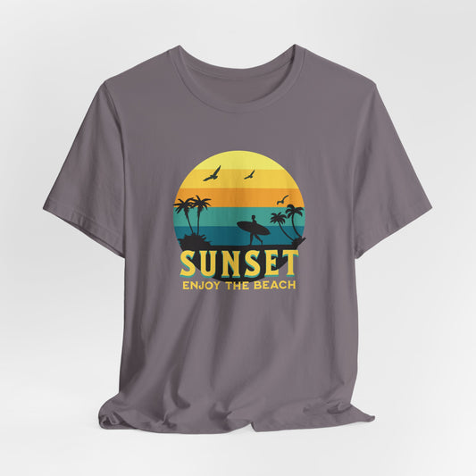 Sunset Enjoy the Beach T-Shirt