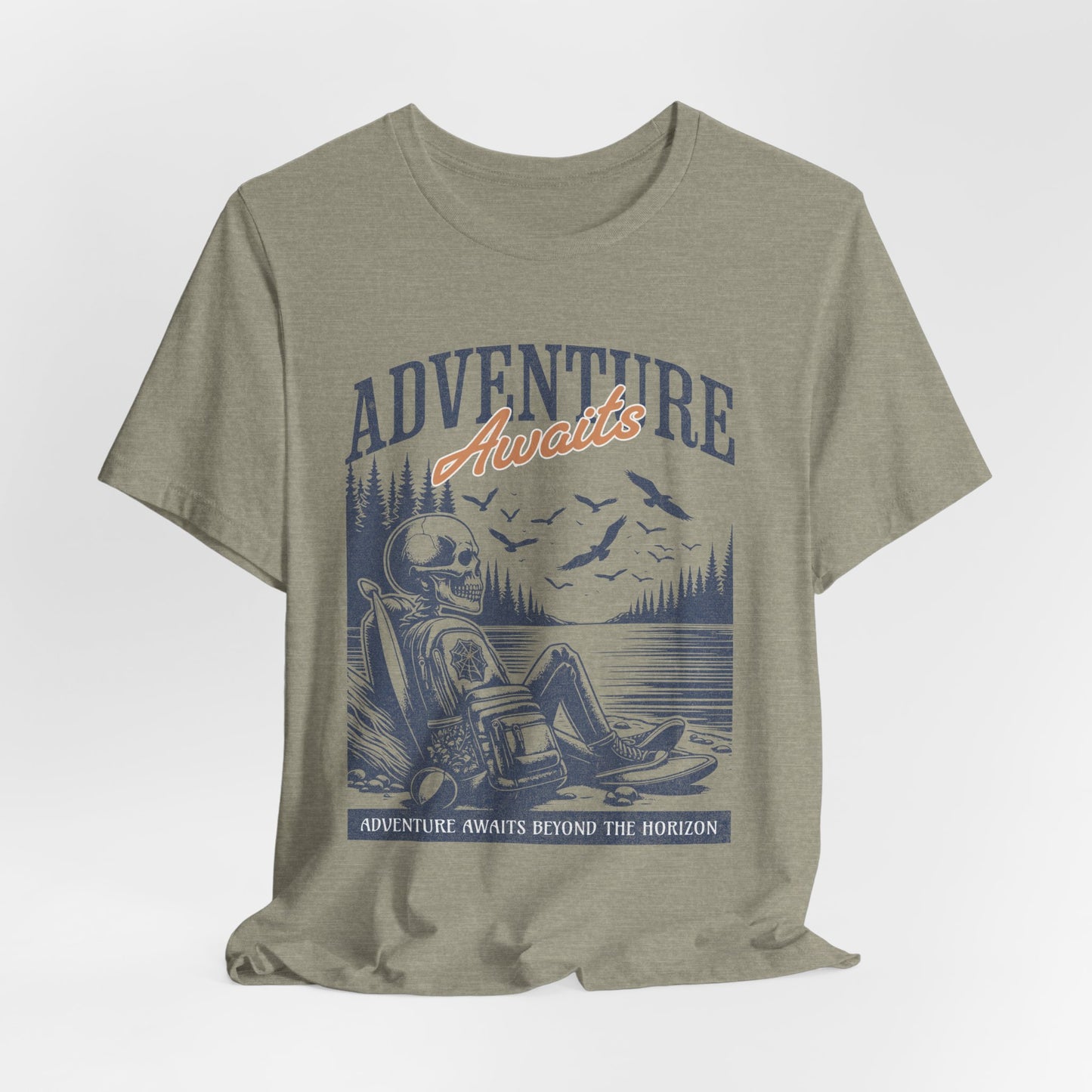 Adventure Awaits Skeleton T-Shirt