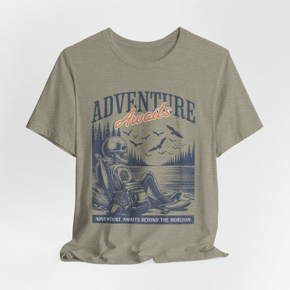 Adventure Awaits Skeleton T-Shirt