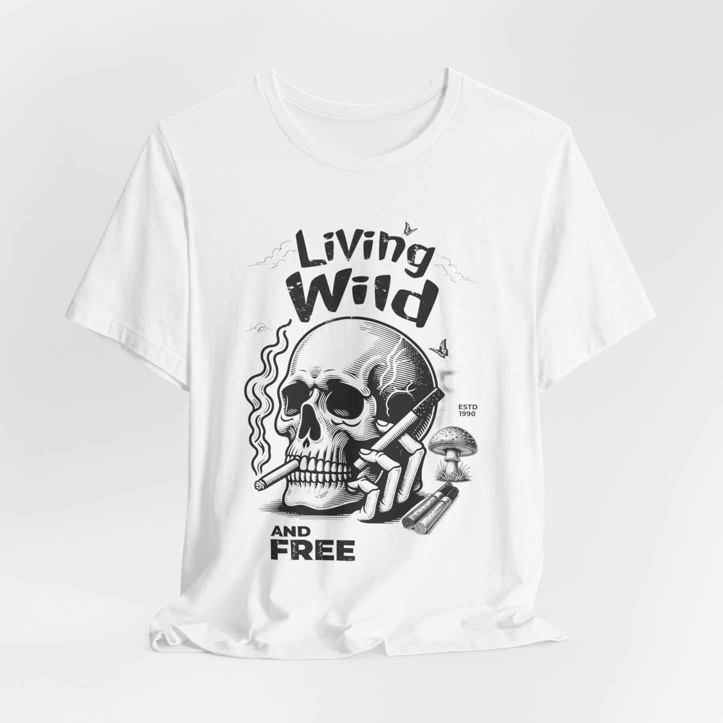 Living Wild and Free Skull T-Shirt