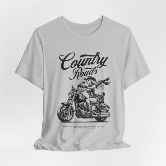 Country Roads Motorcycle T-Shirt