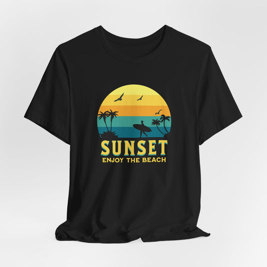 Sunset Enjoy the Beach T-Shirt