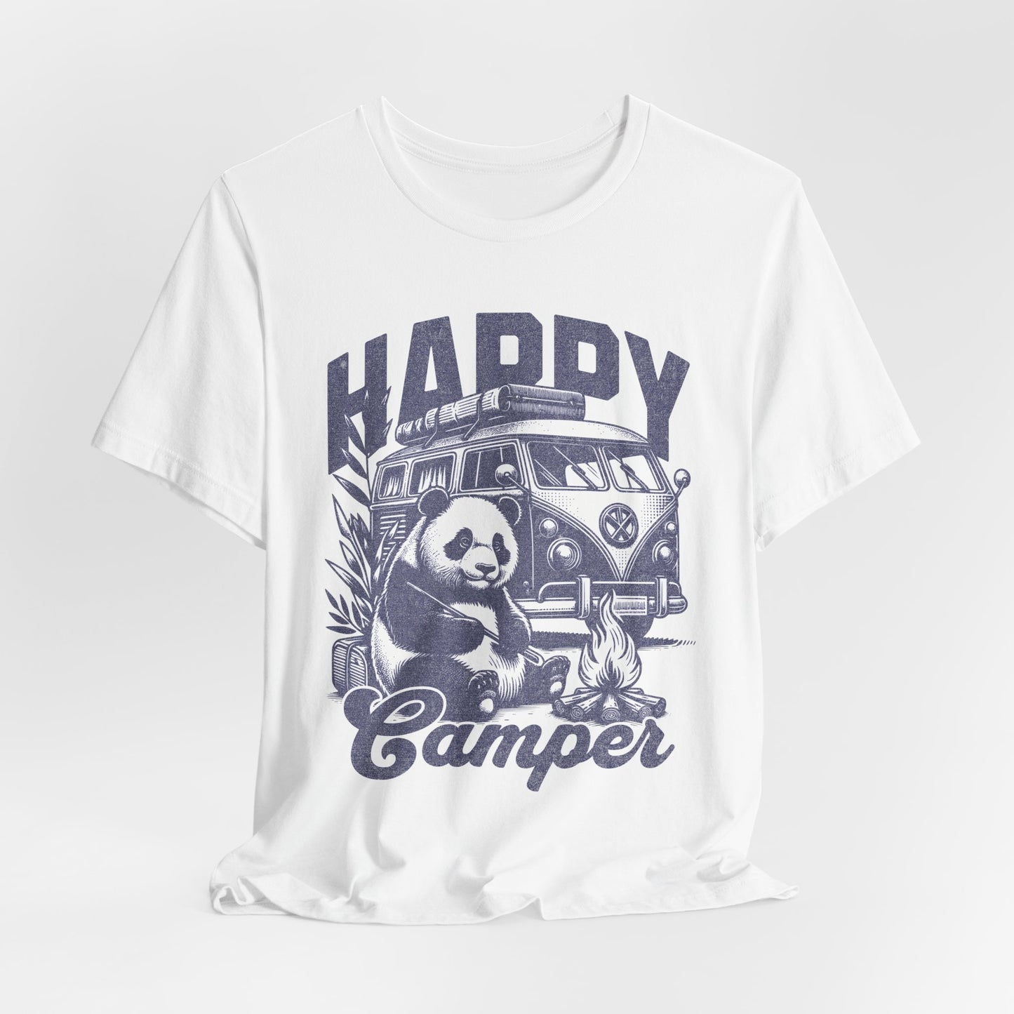 Happy Camper Panda T‑Shirt (All Colors)